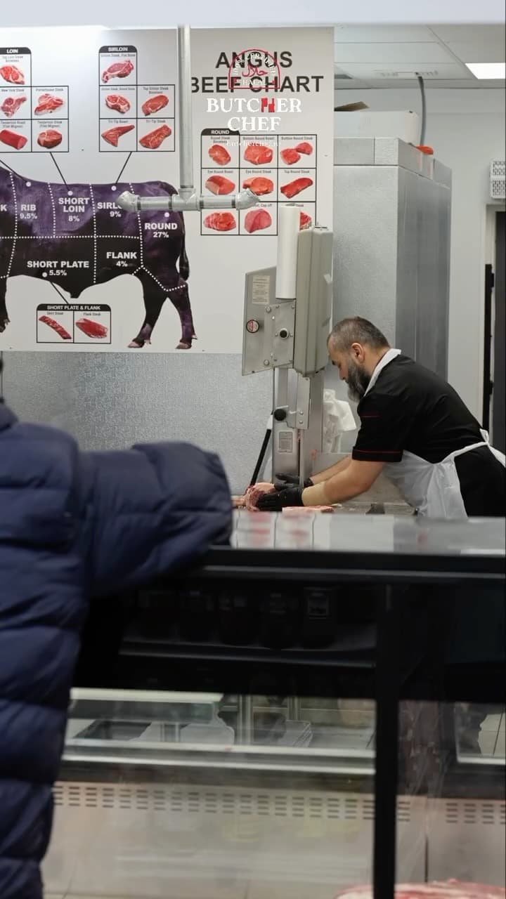Reel: a walk through the market aisles.